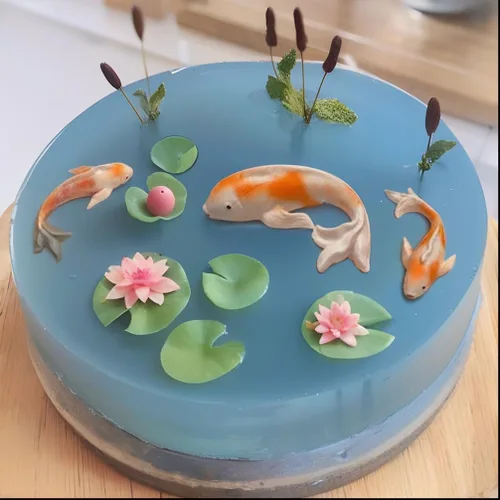Miniatura 5 de Goldfish - Moldes de silicona de resina epoxi Koi Fish Suministros para hacer joyas, decoración de pasteles de fondant, herramientas para hornear