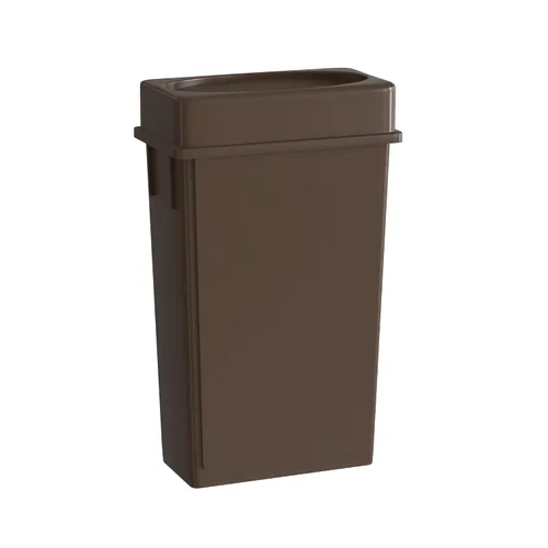 Miniatura 14 de Bote de basura Slim Jim negro de 23 galones con carrito