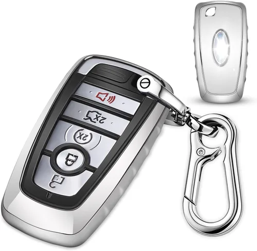 Miniatura 8 de QBUC para Ford Funda para llavero con llavero, Funda de TPU suave para llave de coche Compatible con Ford Fusion F150 F250 F350 F450 F550 Edge
