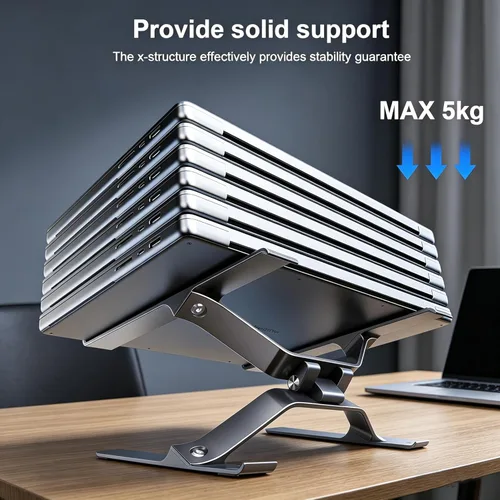 Miniatura 2 de Soporte ajustable para computadora portátil, elevador portátil para laptop, soporte ergonómico para MacBook Pro Air, Dell XPS, HP, Lenovo