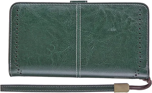 Miniatura 4 de Travelambo Cartera de mujer con bloqueo RFID para tarjetas de crédito, cartera de cuero de gran capacidad