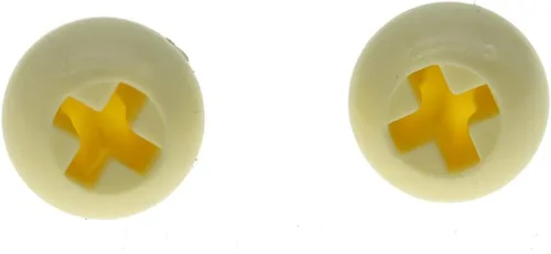 Miniatura 4 de KAISH 2 piezas Interruptor Selector de Pastilla de 5 Vías Punta Interruptor Tapa Interruptor Botón para USA Stratocaster/Strat Envejecido Blanco
