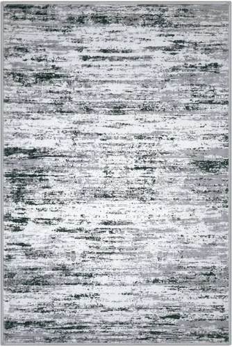 Miniatura 9 de Lansny Alfombra moderna abstracta para entrada de interiores de 2 x 3 pies, lavable, antideslizante, suave, alfombra de área pequeña, color negro