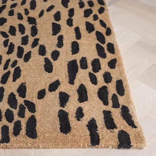 Miniatura 3 de SAFAVIEH Soho Collection SOH721A - Alfombra decorativa de lana prémium hecha a mano de 2 x 3 pies, color beige y marrón