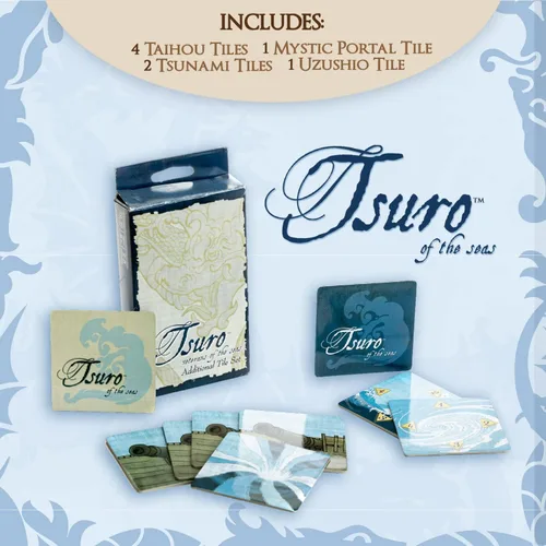 Miniatura 5 de Tsuro of The Seas - Juego de mesa de estrategia de construcción de caminos con monstruos marinos Aventura de colocación de azulejos para 2 a 8