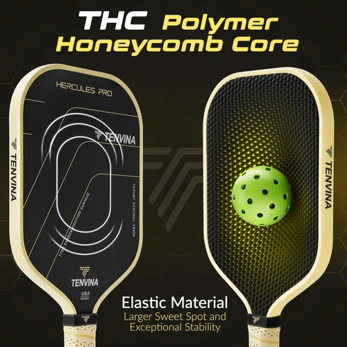Miniatura 4 de TENVINA Pickleball Paddles, Thermoformed T700SC Carbon Fiber Pickleball Paddle, Pickle Ball Paddle USAPA Approved with Dominant Power and Larger