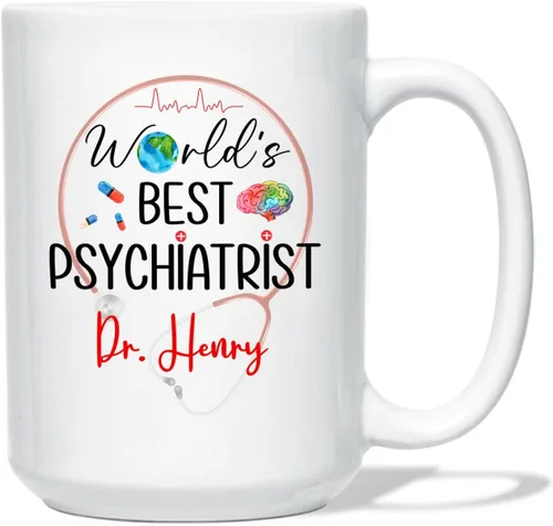 Miniatura 15 de Taza de café personalizada, regalo para graduación de psicólogo, My Degree in Psychology Makes Me Hight Qualified To Judge Everyther, taza de café