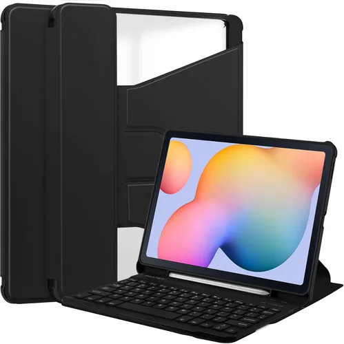 Miniatura 7 de kaidisen Funda con teclado giratorio 360º para Galaxy Tab S6 Lite de 10.4 pulgadas, soporte vertical magnético desmontable teclado delgado Folio