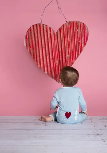 Miniatura 4 de KicKee Pants Overol con cremallera "I Love Dad" con apliques para bebé, solapa trasera de una pieza