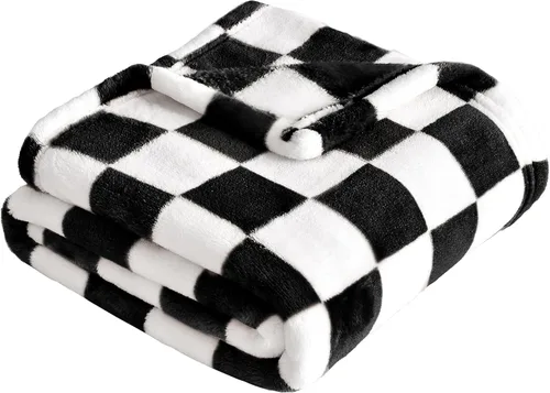 Yurhap Manta de Bebé a Cuadros de Forro Polar para Niños y Niñas, Ultra Suave, Acogedora y Esponjosa, Mantas Receptoras para Bebés, Niños Pequeños y