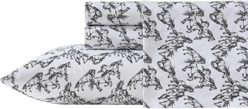 Miniatura 28 de Wrangler - Juego de sábanas tamaño Queen, ropa de cama ultrasuave y ligera, ligera para comodidad durante todo el año, bolsillos profundos, sábanas