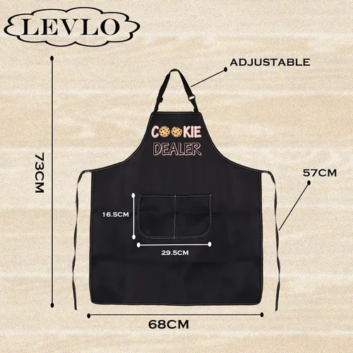 Miniatura 2 de LEVLO Regalo para amantes de la repostería de galletas, delantales para repostería, regalo de chef