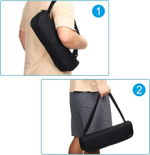 Miniatura 5 de PATIKIL Bolsa de transporte para trípode de 16 x 4 x 5 pulgadas, bolsa de transporte acolchada de nailon con correa para el hombro para trípodes
