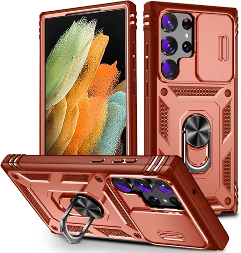 Miniatura 77 de Funda para Galaxy S22 Ultra, a prueba de golpes, resistente a los impactos con lente deslizante Funda protectora para Samsung Galaxy S22 Ultra 4G/5G