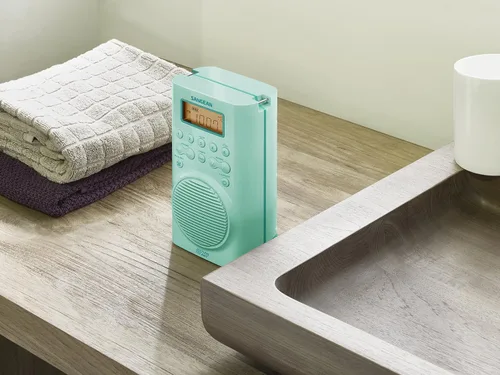 Miniatura 5 de Sangean H205TQ Radio digital de sintonización AM/FM/Alerta meteorológica portátil, resistente al agua para la ducha, turquesa