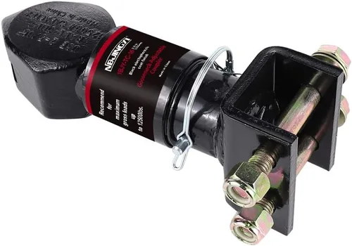 Miniatura 3 de Acoplador ajustable para remolque de 2-5/16 pulgadas, capacidad de 12500 libras, recubrimiento en polvo negro, acoplador de montaje en canal