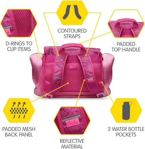 Miniatura 6 de Bixbee Mochila para niños pequeños con alas Edades de 3 a 5 Guardería preescolar y primaria para niños rubí frambuesa Ruby Raspberry S Viajar