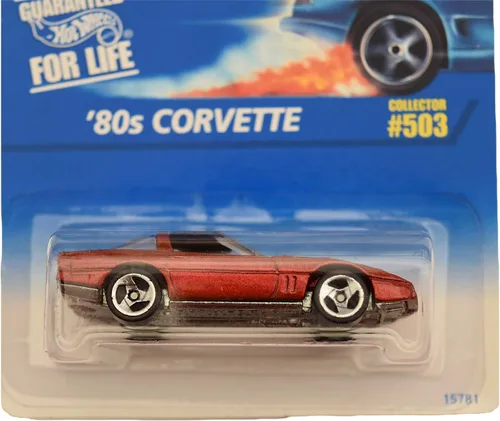 Miniatura 2 de Hot Wheels '80s Corvette #503 [Ruedas de 3 radios], rojo