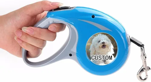 Miniatura 8 de Correa retráctil personalizada para perros con foto y texto, correa retráctil personalizada para perros pequeños y grandes