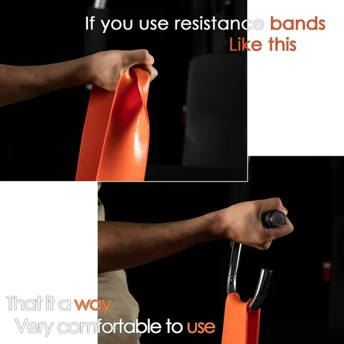 Miniatura 4 de Bandas de Resistencia para Dominadas con Asas Mejoradas, Asas Únicas de Acero con Banda Elástica Extensible para Barras de Tracción, Ejercicios