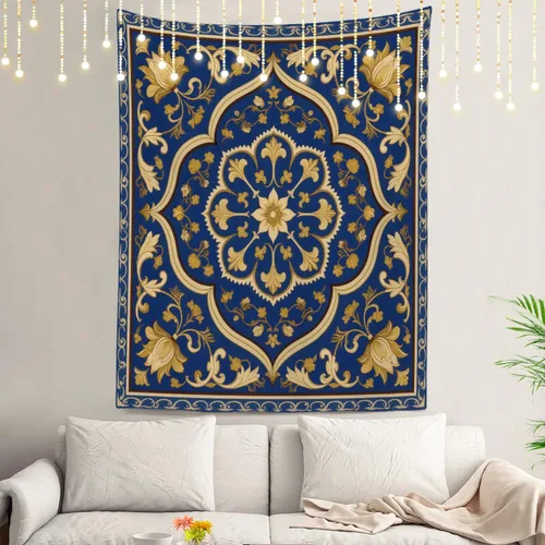 Miniatura 26 de Shrahala Circles Tapestry, Abstract Art With Various Circles Wall Hanging Hd Print Polyester Backdrop For Dorm Room Bedroom 30 X 40 In