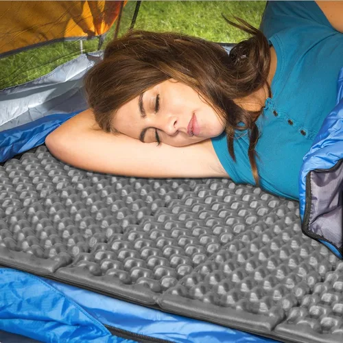 Miniatura 7 de Almohadillas de espuma para acampar para senderismo, colchón ultraligero de celda cerrada, tapete suave impermeable para adultos, esterillas anchas