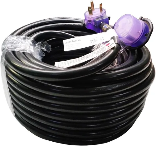 Miniatura 5 de Parkworld Cable de extensión RV 30A NEMA TT-30 con mango, Camper 30amp TT-30P a TT-30R (75 pies)