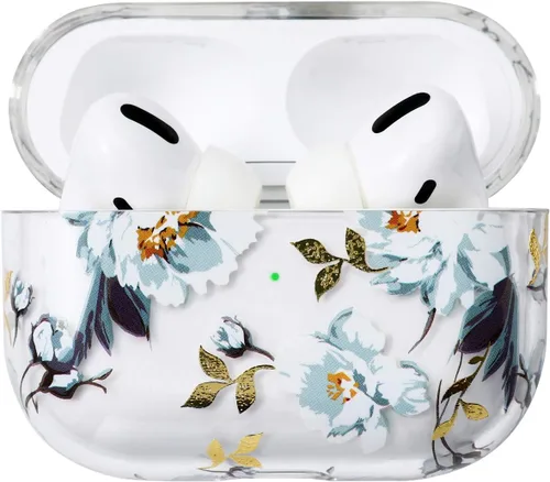 Miniatura 14 de AKABEILA Funda compatible con Apple Airpods Pro para mujer, transparente con diseños, policarbonato duro, a prueba de golpes [LED frontal visible]