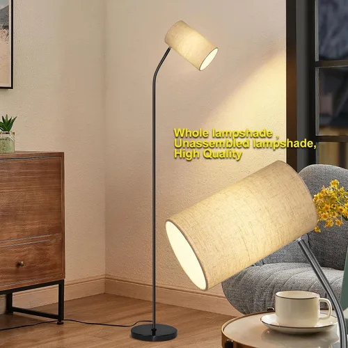 Miniatura 4 de Ldeco Lámpara de pie de arco para sala de estar con bombilla de 9W y 3 temperaturas de color Modernas lámparas de pie para lectura para dormitorio