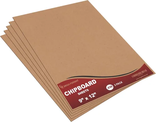 Miniatura 8 de Mega Format Hojas de cartón, aglomerado de grosor 0.030, papel de cartón, insertos para sobres, manualidades, hojas grandes