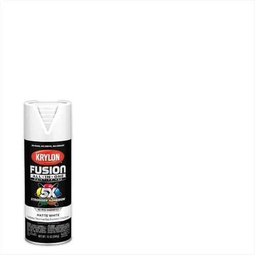Miniatura 241 de Krylon Fusion - Pintura en aerosol adhesiva todo en uno para uso en interiores y exteriores, 12 onzas, aluminio