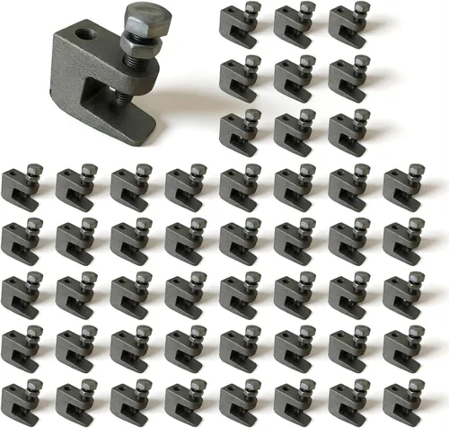 Miniatura 7 de Paquete de 10 abrazaderas de hierro fundido de 3/8 pulgadas a 16 abrazaderas en C de seguridad de hierro galvanizado con apertura máxima