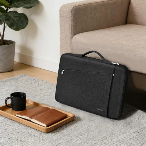 Miniatura 8 de Ferkurn Funda para Laptop para Hombres y Mujeres Funda para Chromebook Compatible con MacBook Air/Pro Lenovo Surface HP Dell ASUS Acer, 11.6 Negro