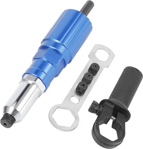Miniatura 7 de Pilipane Adaptador de pistola de remache para taladro eléctrico, kit de adaptador de remachador inalámbrico profesional, accesorio de herramienta