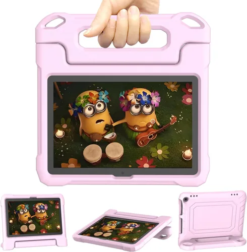 Miniatura 9 de DJ&RPPQ Funda para tablet infantil de 10 pulgadas, a prueba de golpes, con asa protectora, color negro