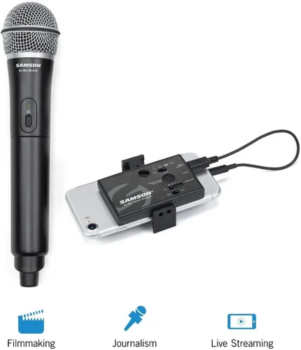 Miniatura 2 de Samson Go Mic - Sistema inalámbrico digital móvil con micrófono de mano (HXD2-Q8/GMM)