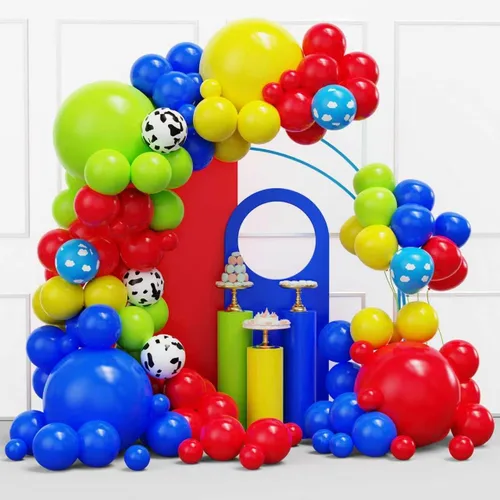Miniatura 20 de Kit de arco de guirnalda de globos de color dorado y negro, 134 globos metálicos dorados y negros con diferentes tamaños para graduación