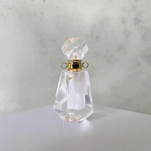 Miniatura 21 de Perfume Bottle Necklace Heart Shape, Amethyst Necklace Healing Crystal for Women, Essential Oil Diffuser Bottle Necklace Jewelry for Liquid