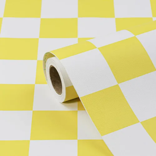 Miniatura 16 de Amiya Papel tapiz a cuadros para despegar y pegar, papel de contacto de mosaico blanco y negro, un juego de 17.3 x 480 pulgadas, moderno papel
