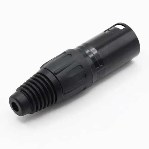 Miniatura 6 de Conector de cable XLR de 5 pines XLR de 5 pines macho y hembra, conector de micrófono, adaptador de audio, negro, 2 pares (M+F)