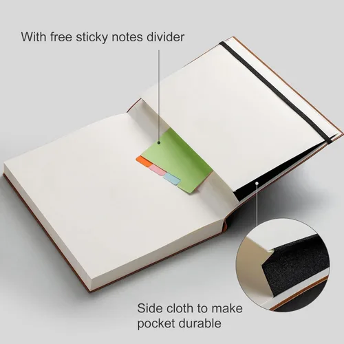 Miniatura 5 de AHGXG Cuaderno rayado – 320 páginas numeradas grande B5 grueso diario universitario rayado, papel rayado grueso de 100gsm, tapa blanda de piel Azul