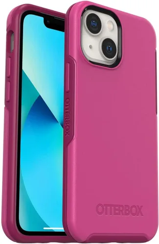 Miniatura 4 de OtterBox Funda para iPhone 13 mini y iPhone 12 mini serie Symmetry - Negro, ultra suave, compatible con carga inalámbrica, bordes elevados