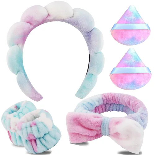 Miniatura 32 de Diademas de cuidado de la piel para el lavado facial, diademas de spa para lavar la cara, suaves diademas de cuidado de la piel y maquillaje