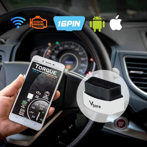 Miniatura 3 de Vgate iCar 3 WiFi OBD2 Escáner Herramientas de escaneo Adaptador de interfaz Herramienta de diagnóstico para coche para iOS iPhone iPad y Android