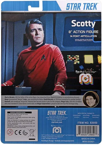 Miniatura 5 de Mego Scotty Star Trek Figura de acción de 8 pulgadas