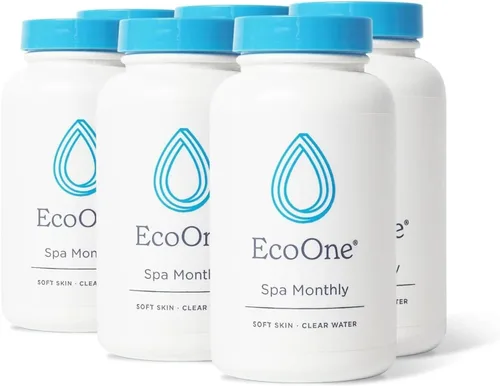 Miniatura 9 de EcoOne Spa Mensual Tratamiento de Spa Suave y Natural Limpiador Acondicionador para Tina de Hidromasaje, Piscina y Spa Limpiador para Tina