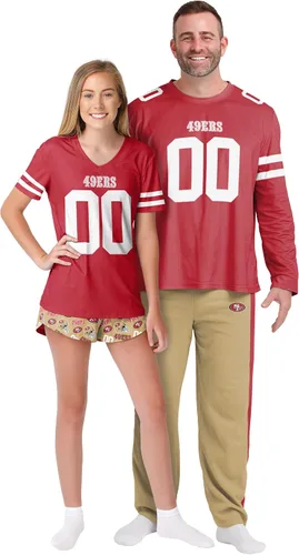 Miniatura 3 de FOCO NFL mens Nfl Team Logo Gameday Ready Jersey Pajama Set
