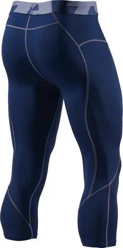 Miniatura 2 de TSLA Pantalones de compresión 34 para hombre, mallas de entrenamiento para correr, leggings atléticos capri de secado fresco, capa base de yoga