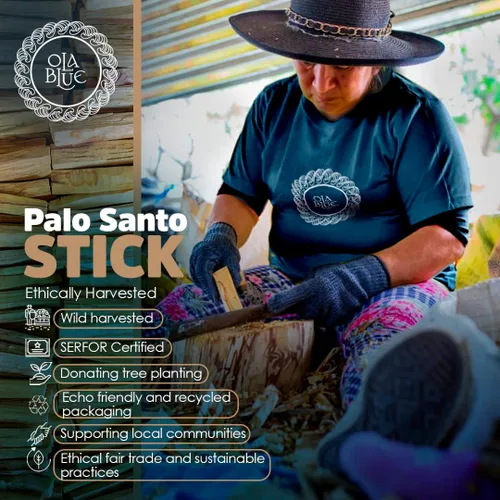 Miniatura 3 de Palitos de Palo Santo para manchar – Paquete de 12 (4 oz / 110 g) Varillas de incienso de Palo Santo naturales de Perú Varillas aromáticas ricas
