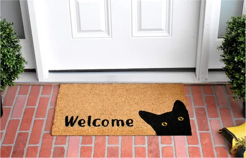 Miniatura 4 de Calloway Mills AZ105001729 Alfombra Kitty Korner, 17 x 29 pulgadas, color natural/negro